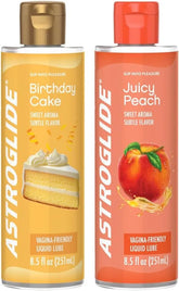 Astroglide Cake Flavored Personal Lubricant (8.5oz) Peach Flavored Personal Lubricant (8.5oz)