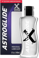 Astroglide Silicone Lube (5oz), X Premium Personal Lubricant, Extra Long-Lasting Silky Lube, Waterproof for Water Play