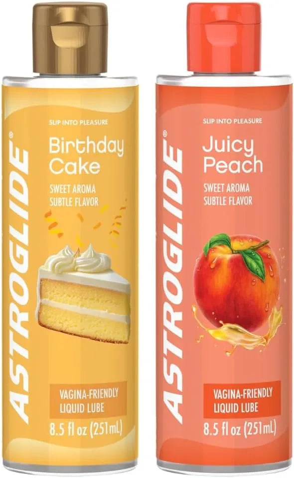 Astroglide Cake Flavored Personal Lubricant (8.5oz) Peach Flavored Personal Lubricant (8.5oz)