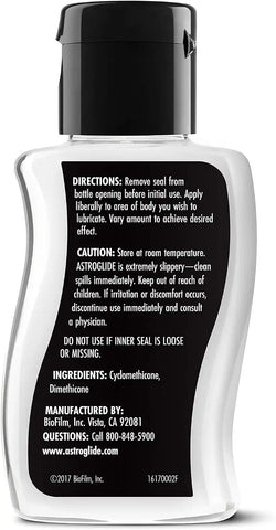 Astroglide X Silicone Based Sex Lube (2.5 oz.) | Waterproof & Long-Lasting Premium Personal Lubricant | Not Made with Parabens or Glycerin | Intimate Lube for Couples, Men and Women (Pack of 2)
