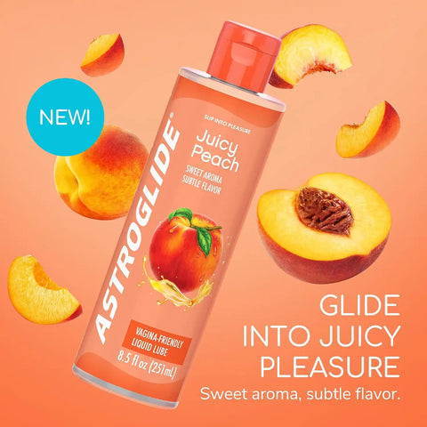 Astroglide Cake Flavored Personal Lubricant (8.5oz) Peach Flavored Personal Lubricant (8.5oz)