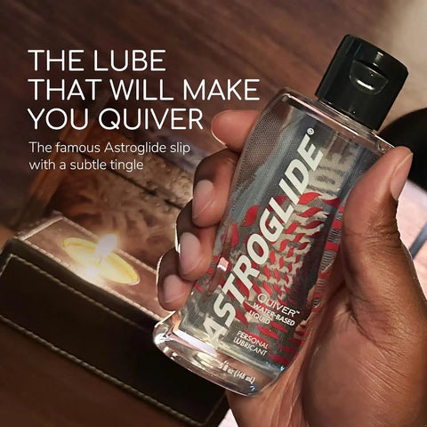 Astroglide Water Based Lube (5oz), Quiver Personal Lubricant, Arousal Sex Lube Adds Sensations for Men, Women and Couples, and Easy Clean-Up